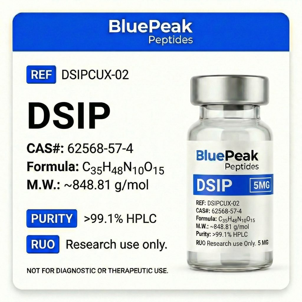 DSIP 10mg vial, research use only