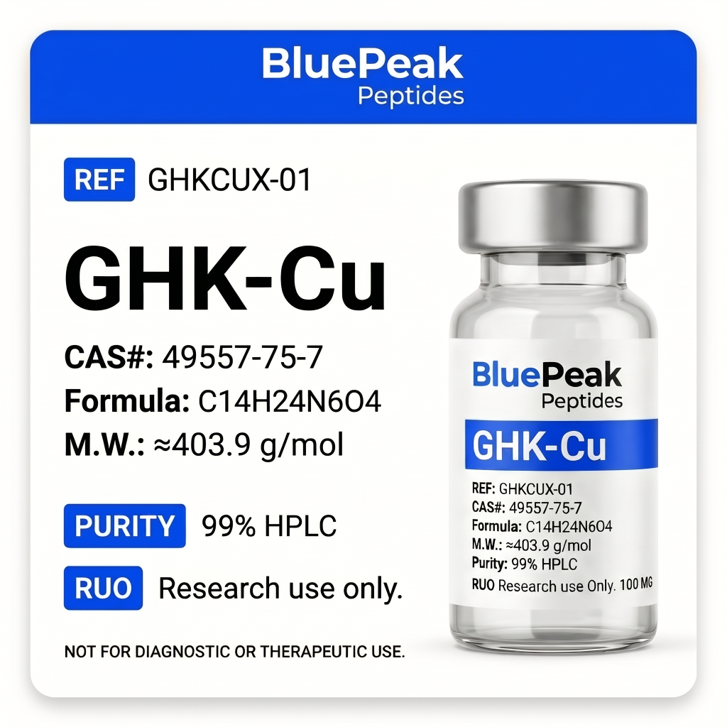 GHK-Cu 100mg vial, research use only